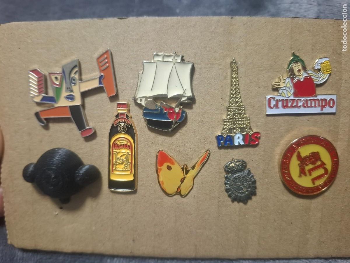 Pins de colecci&oacute;n: Lote de 9 pins de coleccion