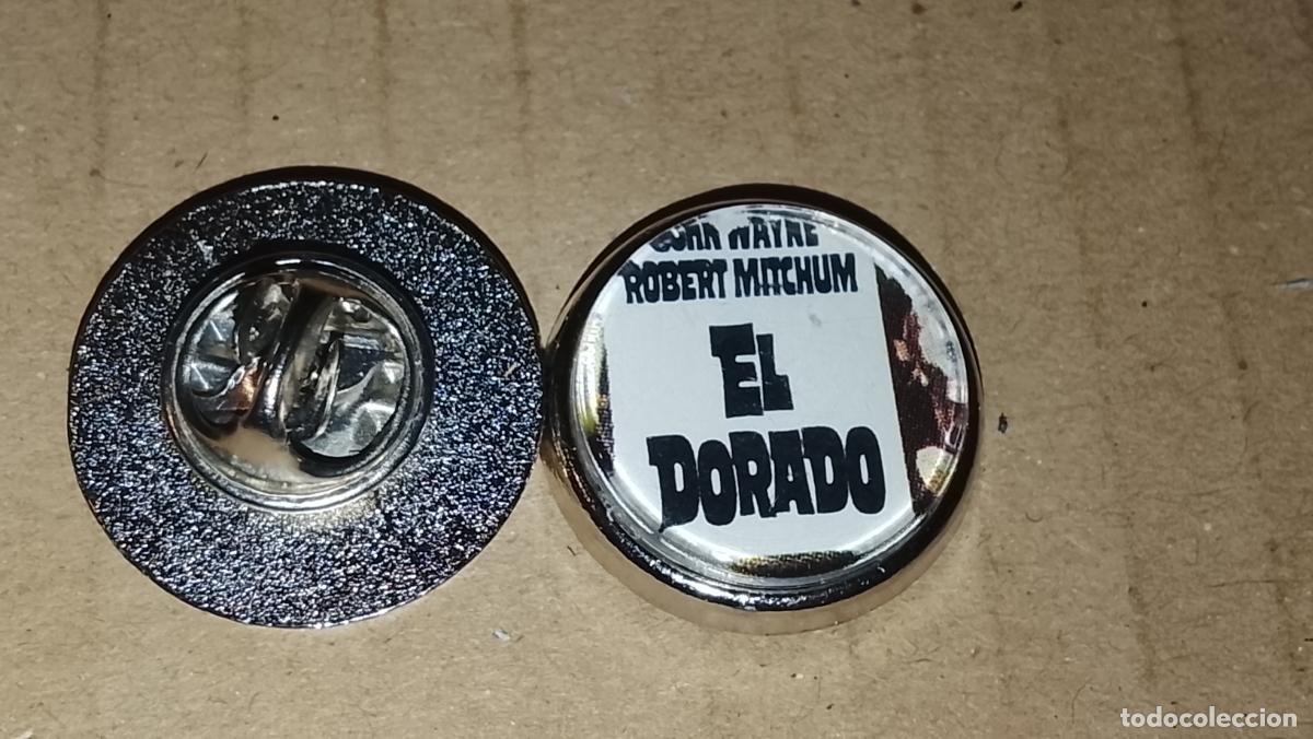 Pins de colecci&oacute;n: pin redondo metal - ( arte upcycling ) cine pelicula el dorado del 66 john wayne