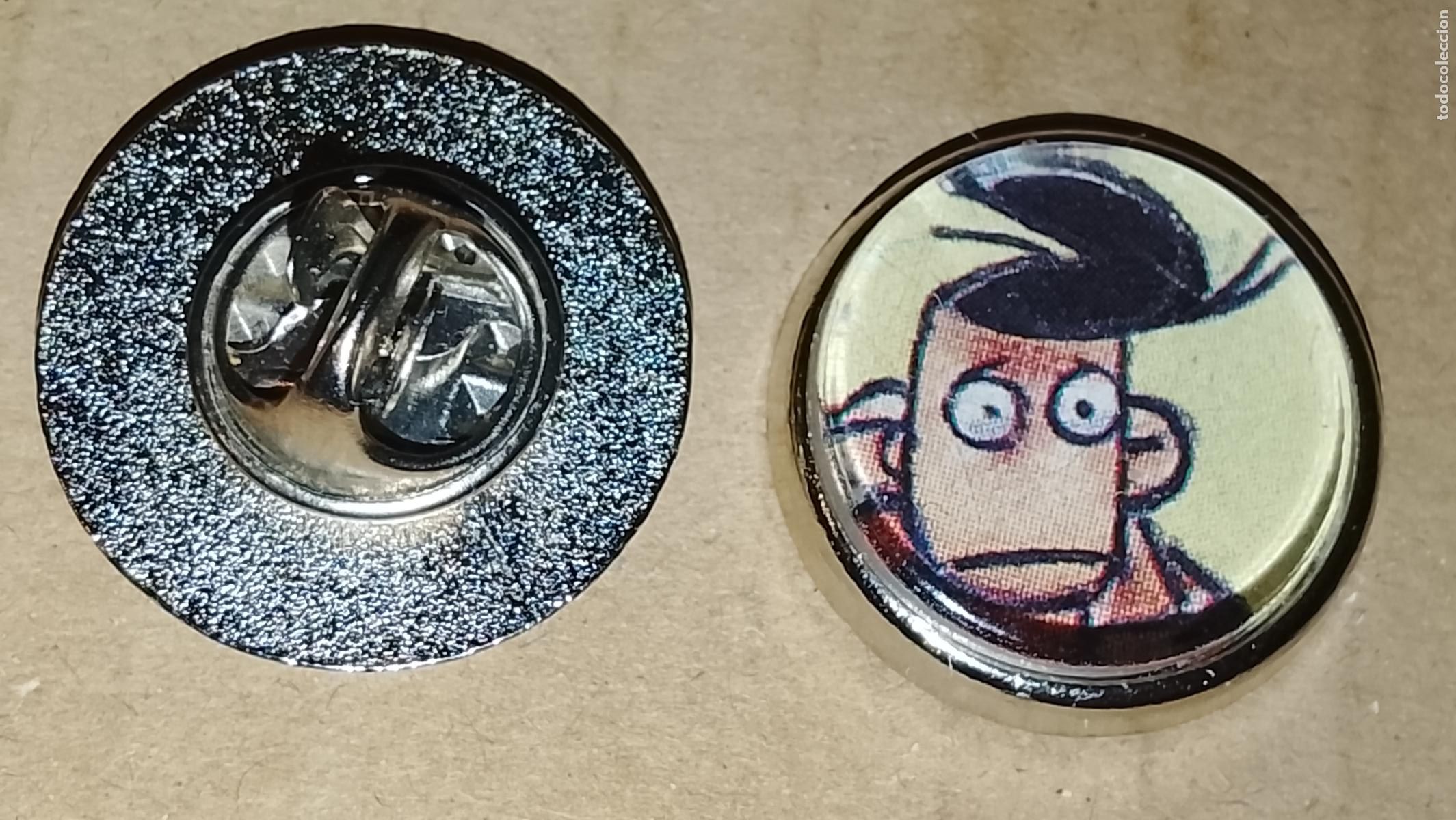 Pins de colecci&oacute;n: pin redondo metal - ( arte upcycling ) comic el jueves los mendrugos la familia mendrugo