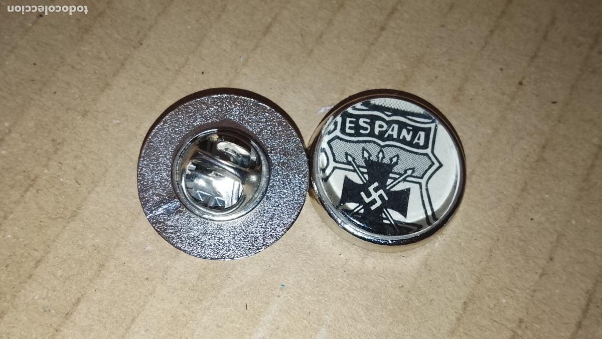 Pins de colecci&oacute;n: PIN REDONDO METAL - MILITAR DIVISION AZUL ESCUDO ESPA&Ntilde;A