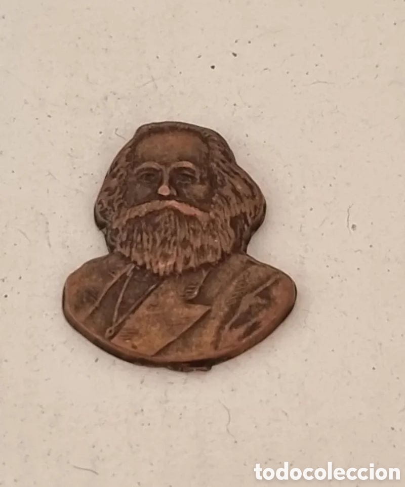 Pins de colecci&oacute;n: PIN PCE KARL MARX SOCIALISMO MARXISMO COMUNISMO CARLOS MUY RARO Y DIF&Iacute;CIL TALLER VICENTE GALEANO MAD
