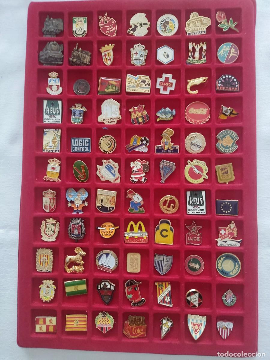 Pins de colecci&oacute;n: LOTE 77 PINS TEMATICA VARIADA - con tara- - Foto 1