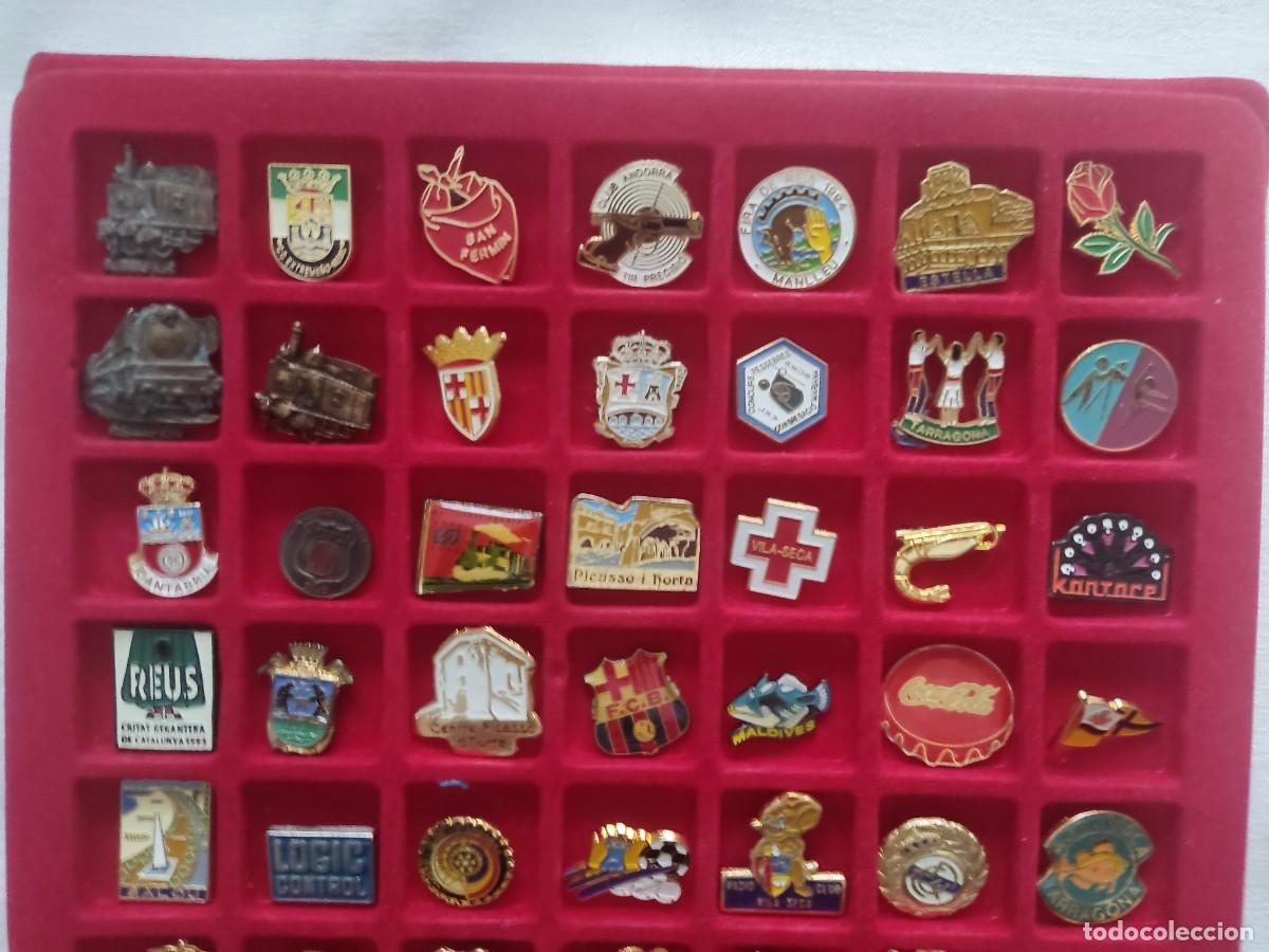 Pins de colecci&oacute;n: LOTE 77 PINS TEMATICA VARIADA - con tara- - Foto 2