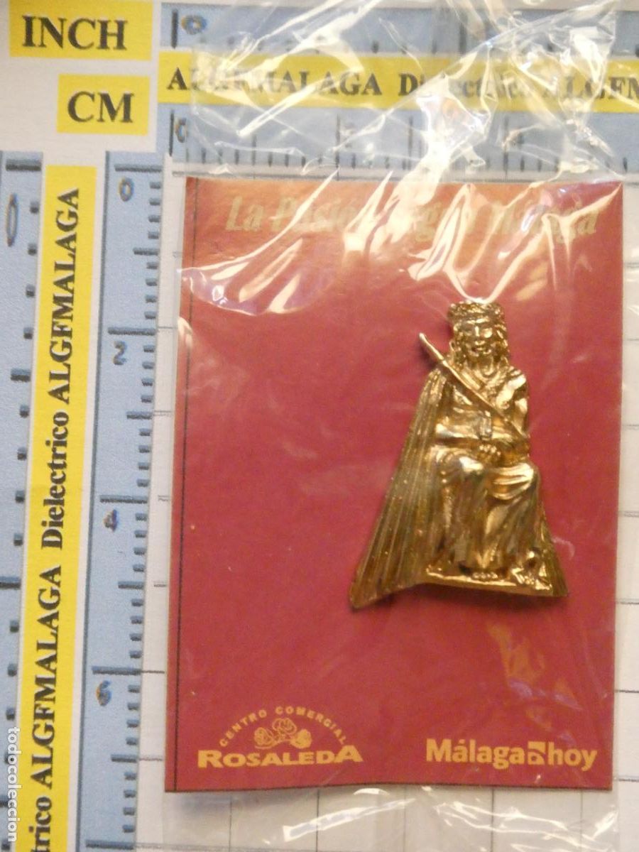 Pins de colecci&oacute;n: INSIGNIA MEDALLITA RELIGIOSA SEMANA SANTA DE M&Aacute;LAGA HERMANDAD COFRAD&Iacute;A. CRISTO ESTUDIANTES