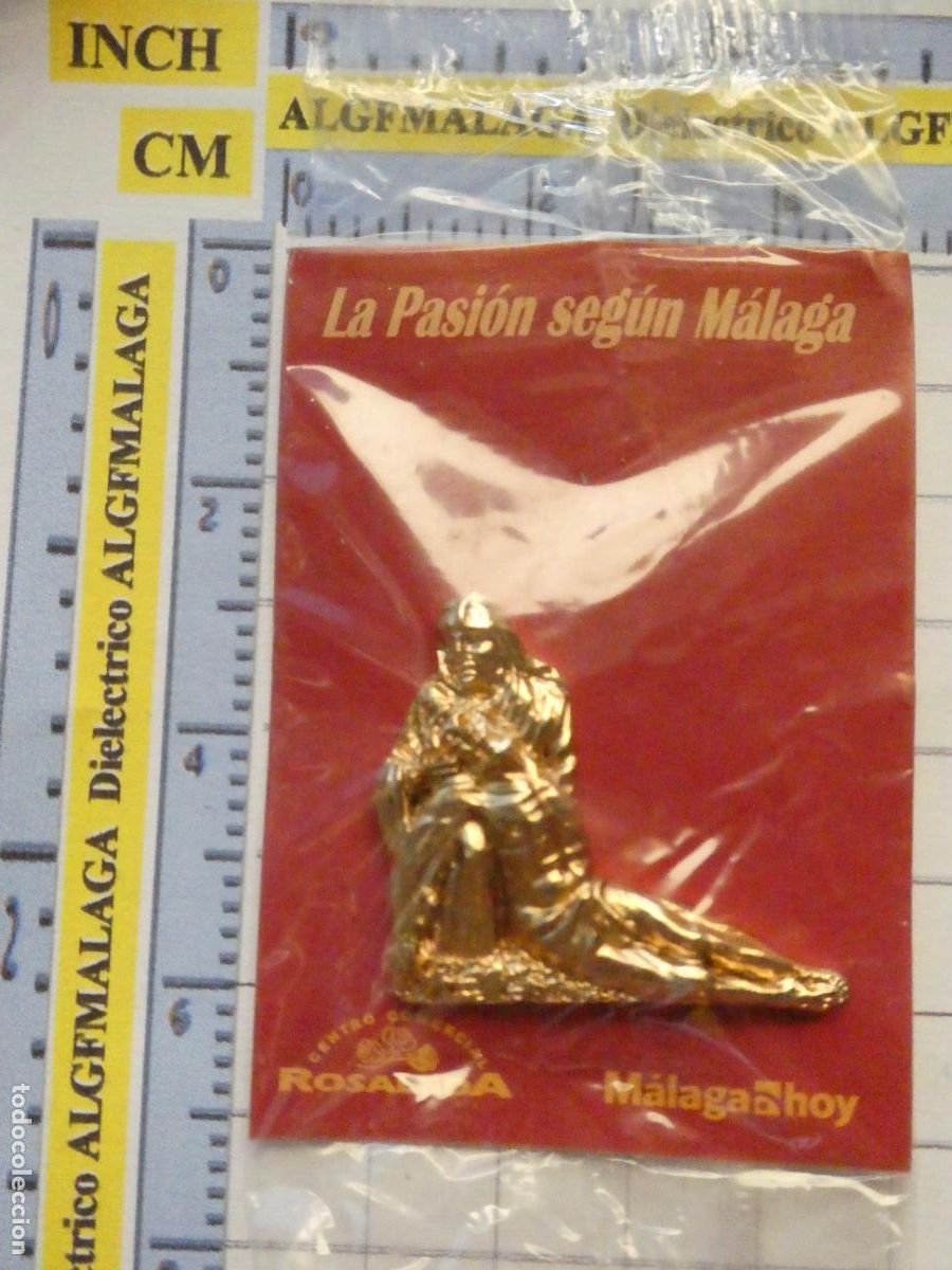 Pins de colecci&oacute;n: INSIGNIA MEDALLITA RELIGIOSA SEMANA SANTA DE M&Aacute;LAGA HERMANDAD COFRAD&Iacute;A. CRISTO LA PIEDAD