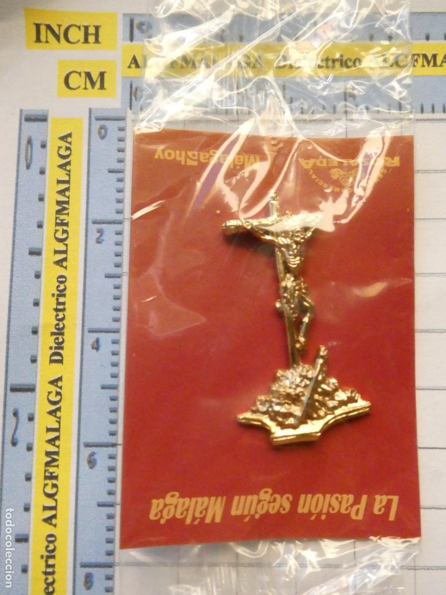 Pins de colecci&oacute;n: INSIGNIA MEDALLITA RELIGIOSA SEMANA SANTA DE M&Aacute;LAGA HERMANDAD COFRAD&Iacute;A. CRISTO DE LA EXPIRACI&Oacute;N