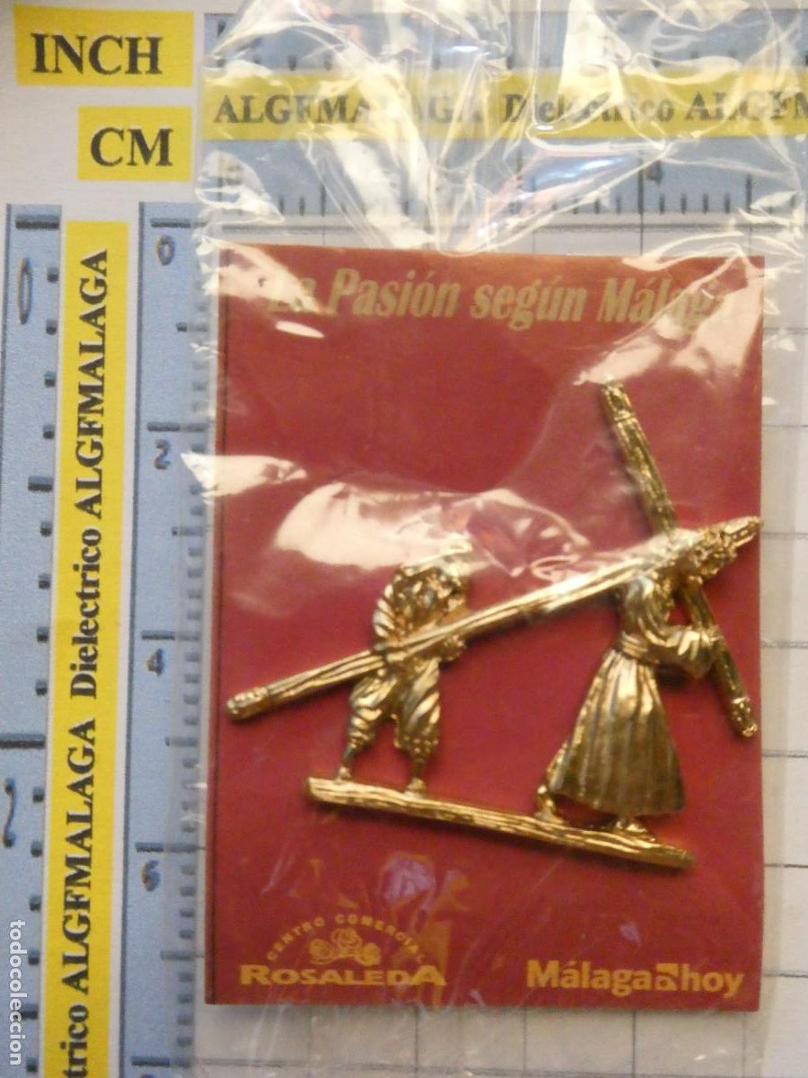 Pins de colecci&oacute;n: INSIGNIA MEDALLITA RELIGIOSA SEMANA SANTA DE M&Aacute;LAGA HERMANDAD COFRAD&Iacute;A. CRISTO JESUS DE LA PASI&Oacute;N