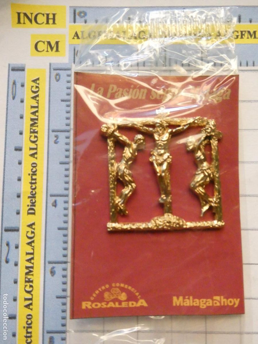 Pins de colecci&oacute;n: INSIGNIA MEDALLITA RELIGIOSA SEMANA SANTA DE M&Aacute;LAGA HERMANDAD COFRAD&Iacute;A. CRISTO DEL PERD&Oacute;N
