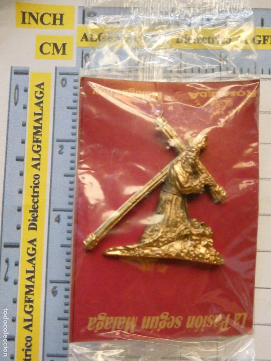 Pins de colecci&oacute;n: INSIGNIA MEDALLITA RELIGIOSA SEMANA SANTA DE M&Aacute;LAGA HERMANDAD COFRAD&Iacute;A. JES&Uacute;S PUENTE CEDR&Oacute;N