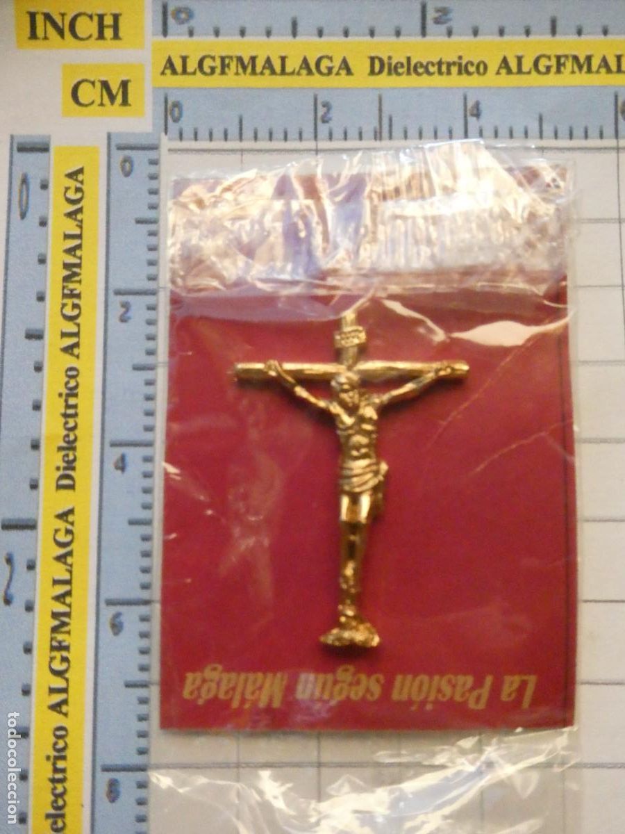 Pins de colecci&oacute;n: INSIGNIA MEDALLITA RELIGIOSA SEMANA SANTA DE M&Aacute;LAGA HERMANDAD COFRAD&Iacute;A. CRISTO DE LA VERACRUZ