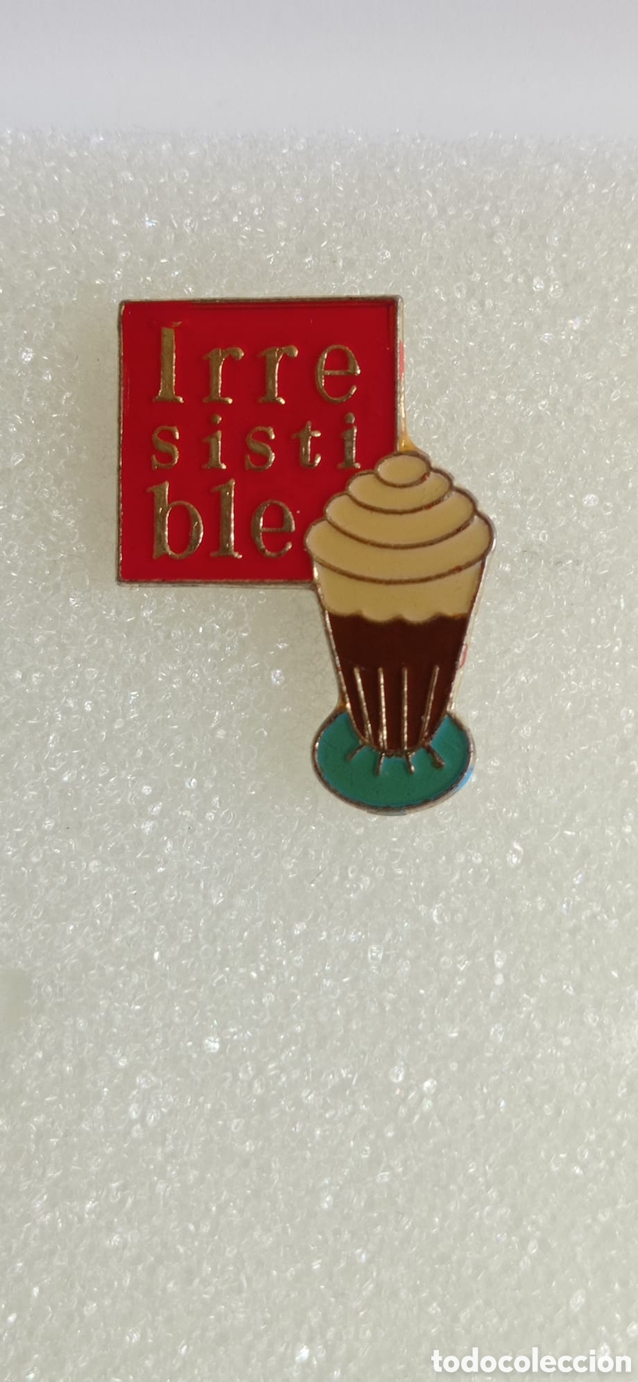 Pins de colecci&oacute;n: ANTIGUO PIN / PUBLICIDAD DE HELADOS / FABRICADO EN METAL Y ESMALTADO AL FUEGO