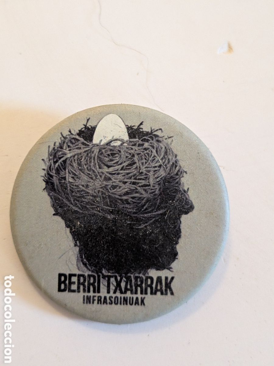 Pins de colecci&oacute;n: Chapa Oficial Berri Txarrak - &Aacute;lbum Infrasoinuak - Rock Vasco