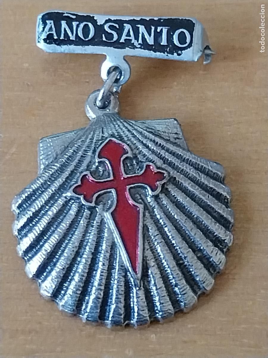 Pins de colecci&oacute;n: A&Ntilde;O SANTO 1976 SANTIAGO COMPOSTELA 3.41CMS ALTO INSIGNIA BROCHE ORIGINAL VINTAGE