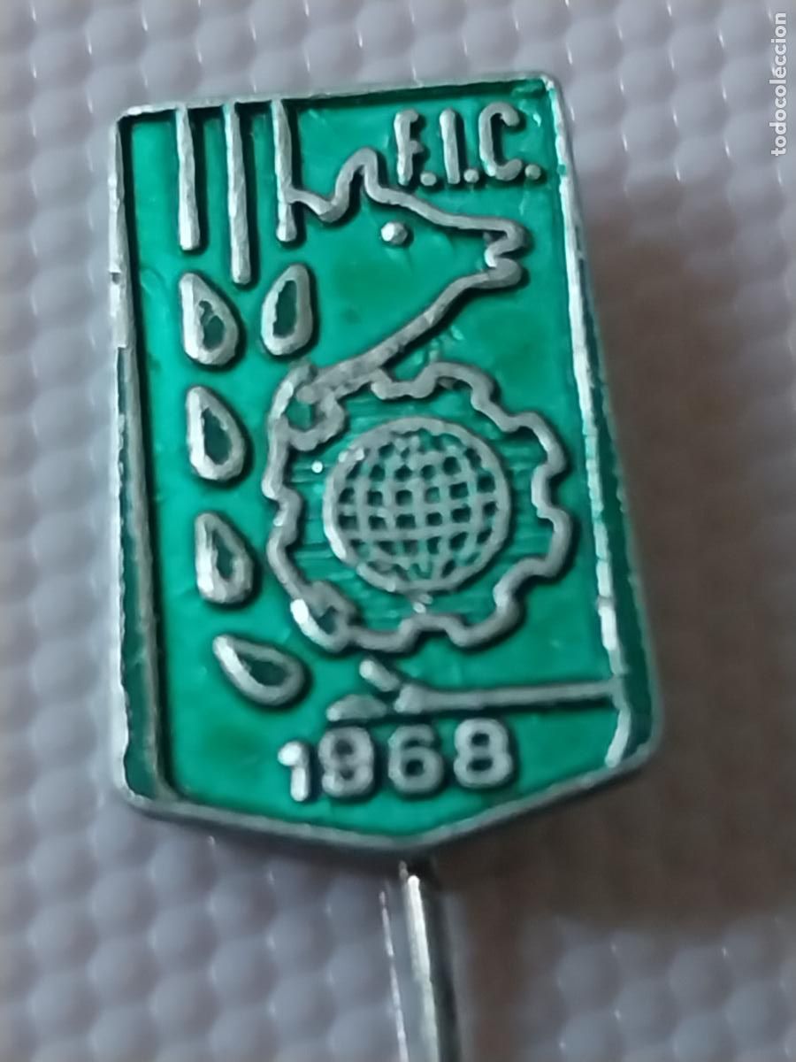 Pins de colecci&oacute;n: 1968 FERIA INTERNACIONAL CAMPO INSIGNIA ALFILER 1.6CMS ALTO ORIGINAL VINTAGE
