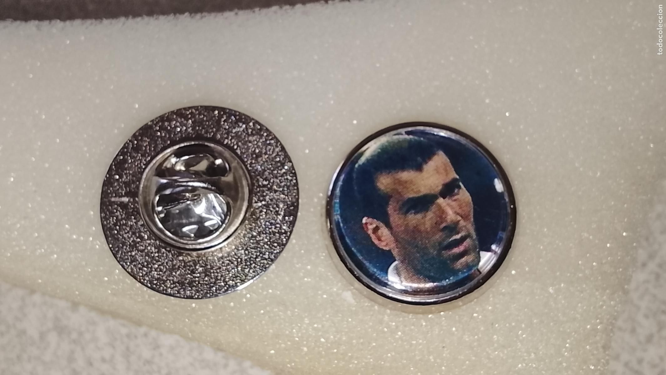 Pins de colecci&oacute;n: PIN REDONDO METAL - JUGADOR ZINEDINE ZIDANE FUTBOL REAL MADRID