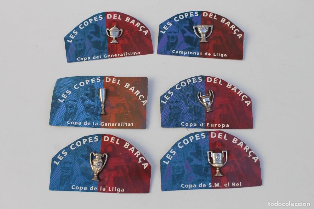 Pins de colecci&oacute;n: PINS DE LAS COPAS DEL BAR&Ccedil;A- SEIS - Foto 1