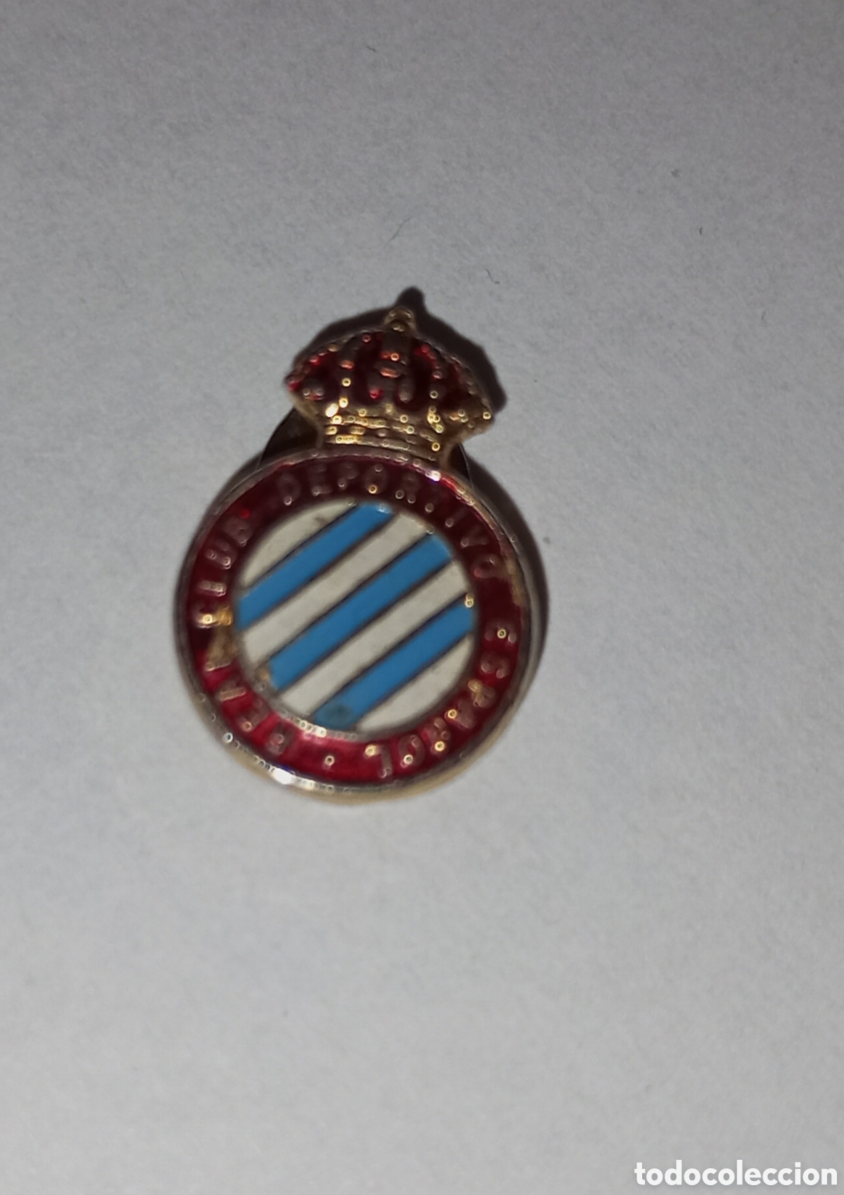Pins de colecci&oacute;n: Antiguo pin de solapa real club deportivo espa&ntilde;ol de barcelona