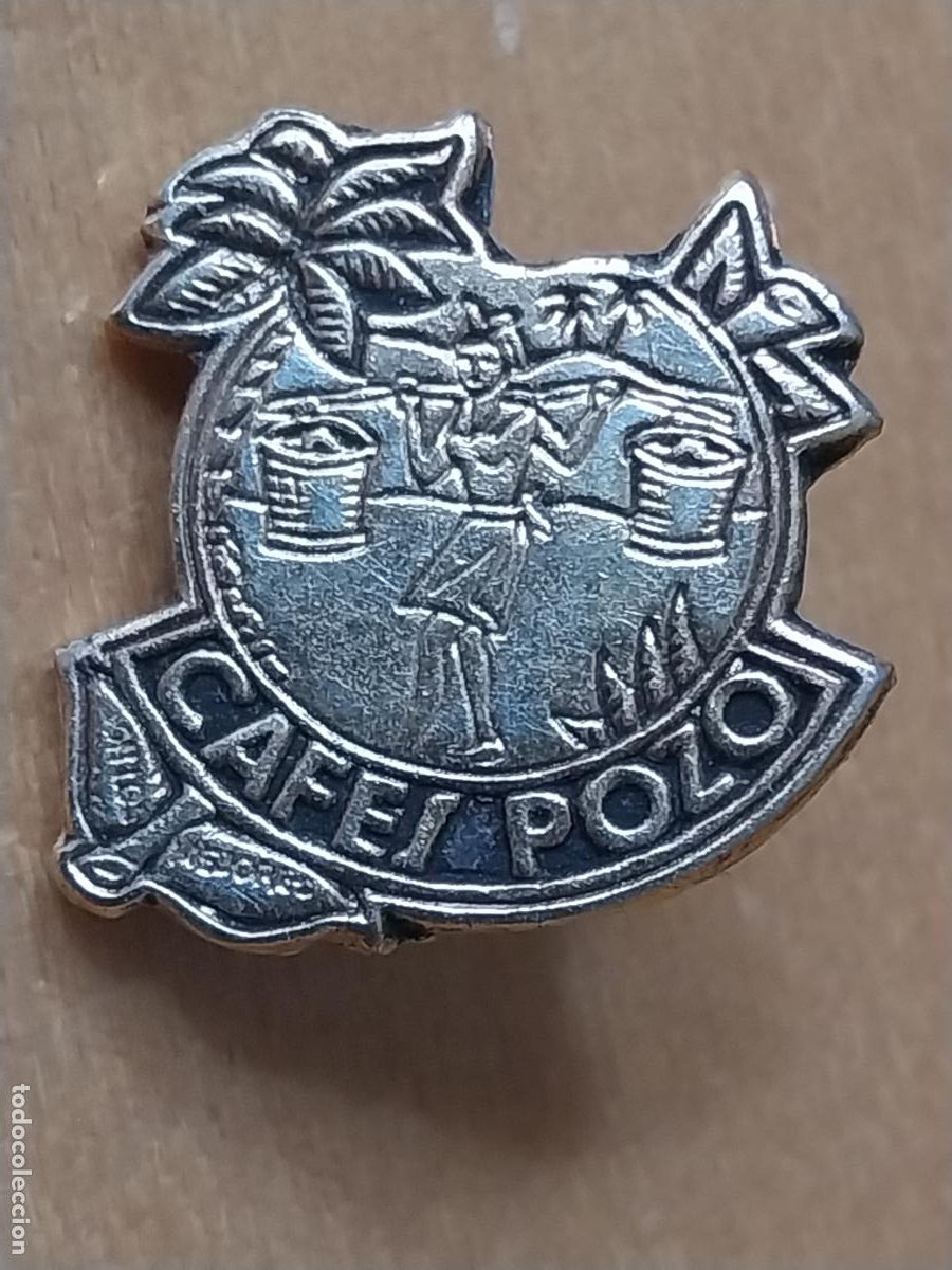 Pins de colecci&oacute;n: CAFES EL POZO METAL DORADO PIN PINCHO GOTA 1.83CMS