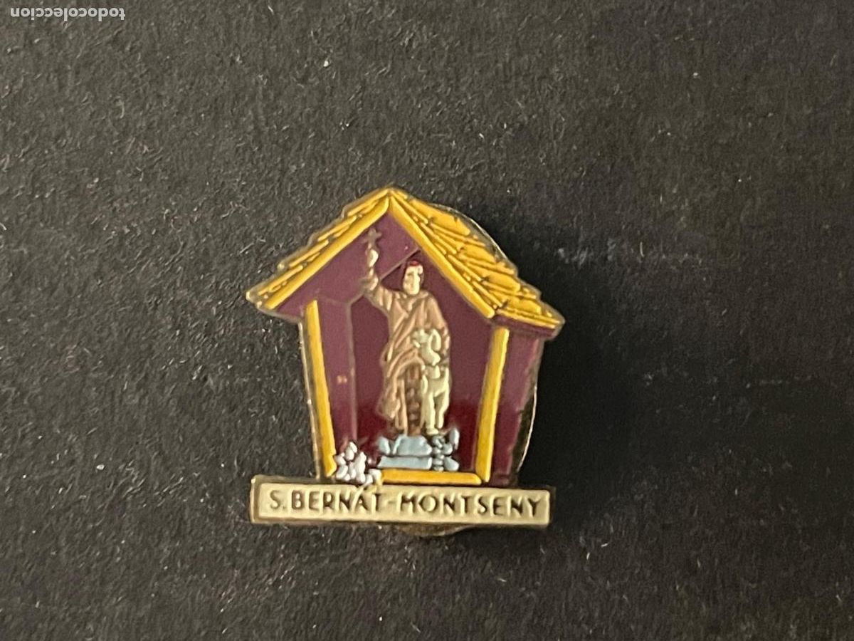 Pins de colecci&oacute;n: INSIGNIA DE SOLAPA SANT BERNAT - MONTSENY