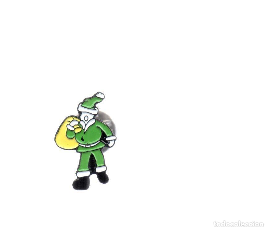 Pins de colecci&oacute;n: V49156: Pin Amena de Papa Noel vestido de verde