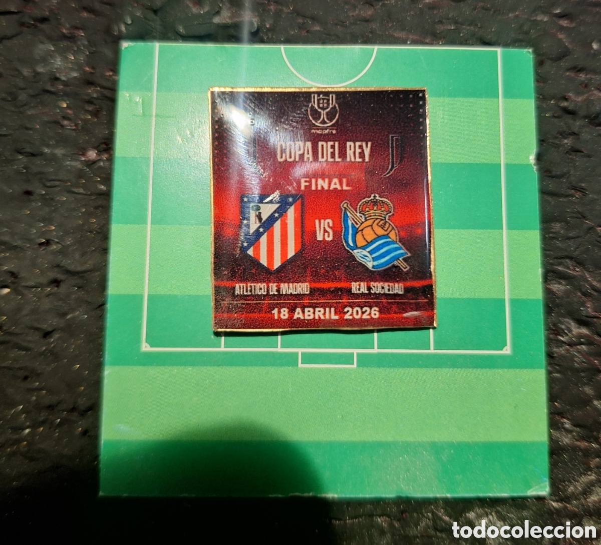 Pins de colecci&oacute;n: PIN PINS FINAL COPA REY ATLETICO MADRID vs REAL SOCIEDAD