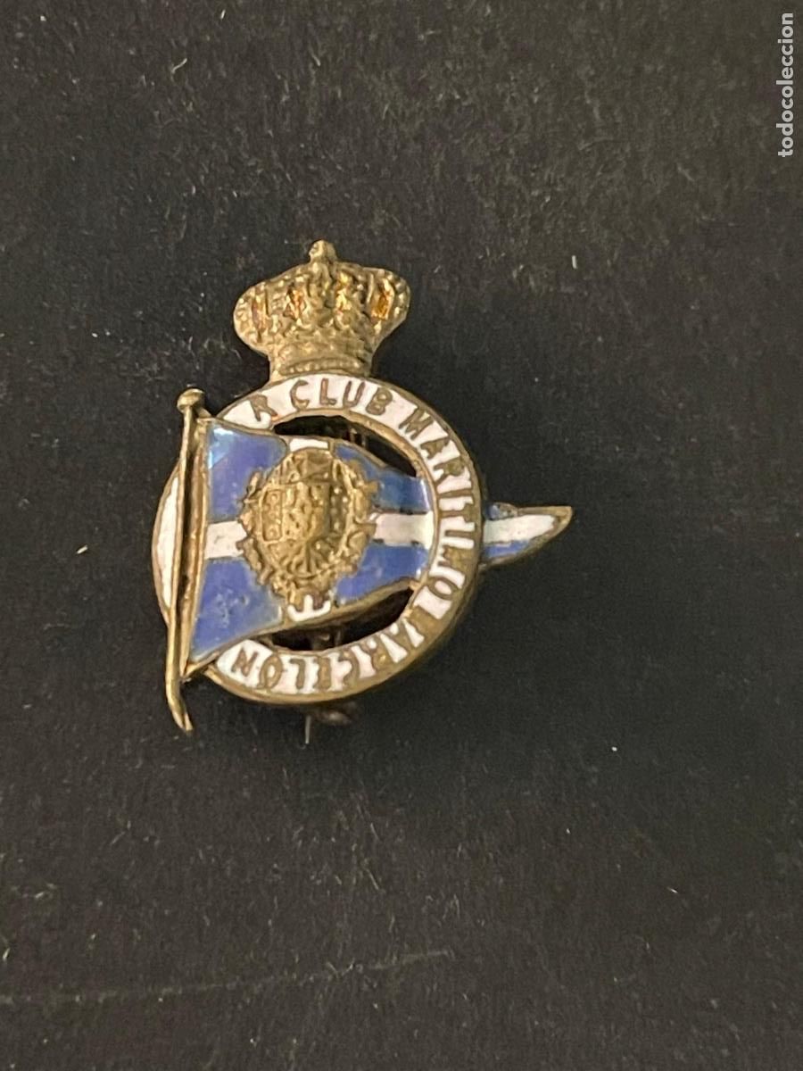 Pins de colecci&oacute;n: INSIGNIA DE IMPERDIBLE REAL CLUB MARITIMO DE BARCELONA