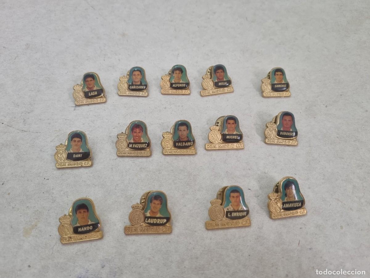 Pins de colecci&oacute;n: Lote de 14 pines del Real Madrid