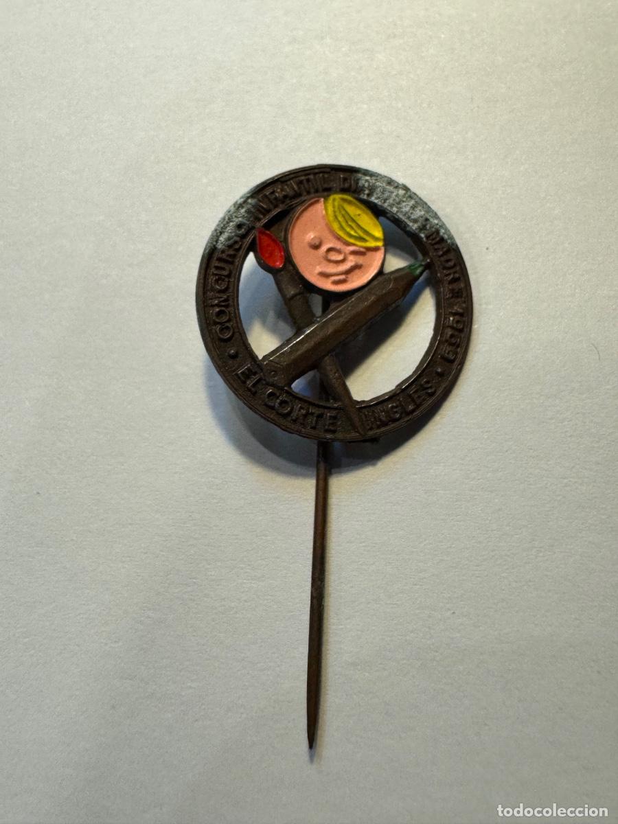 Pins de colecci&oacute;n: EL CORTE INGL&Eacute;S CONCURSO INFANTIL DIBUJO 1969 AGUJA PUBLICITARIA -ORIGINAL (G)