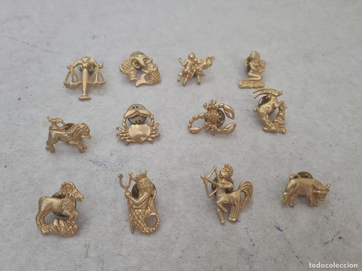 Pins de colecci&oacute;n: Lote de 12 pines del zodiaco