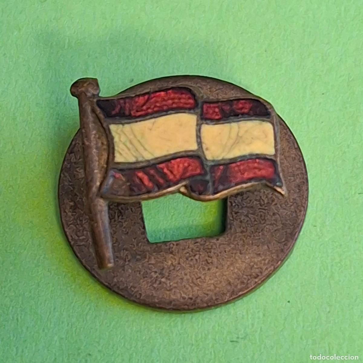 Pins de colecci&oacute;n: BANDERA DE ESPA&Ntilde;A - ANTIGUA INSIGNIA OJAL SOLAPA PIN