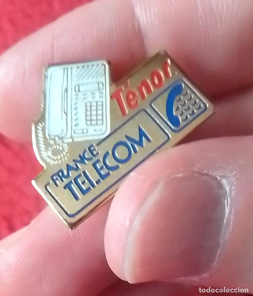 Pins de colecci&oacute;n: BONITO PIN FRANCE TELECOM T&Eacute;NOR TEL&Eacute;FONO TELEFON&Iacute;A PHONE..COMUNICACI&Oacute;N..FRANCIA, CON CURIOSO CIERRE.