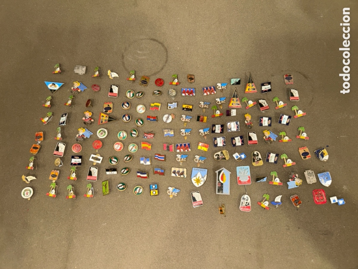 Pins de colecci&oacute;n: GRAN LOTE DE M&Aacute;S DE 140 PINES E INSIGNIAS, PUBLICIDA, EQUIPOS DE FUTBOL, ETC, *VER FOTOS*