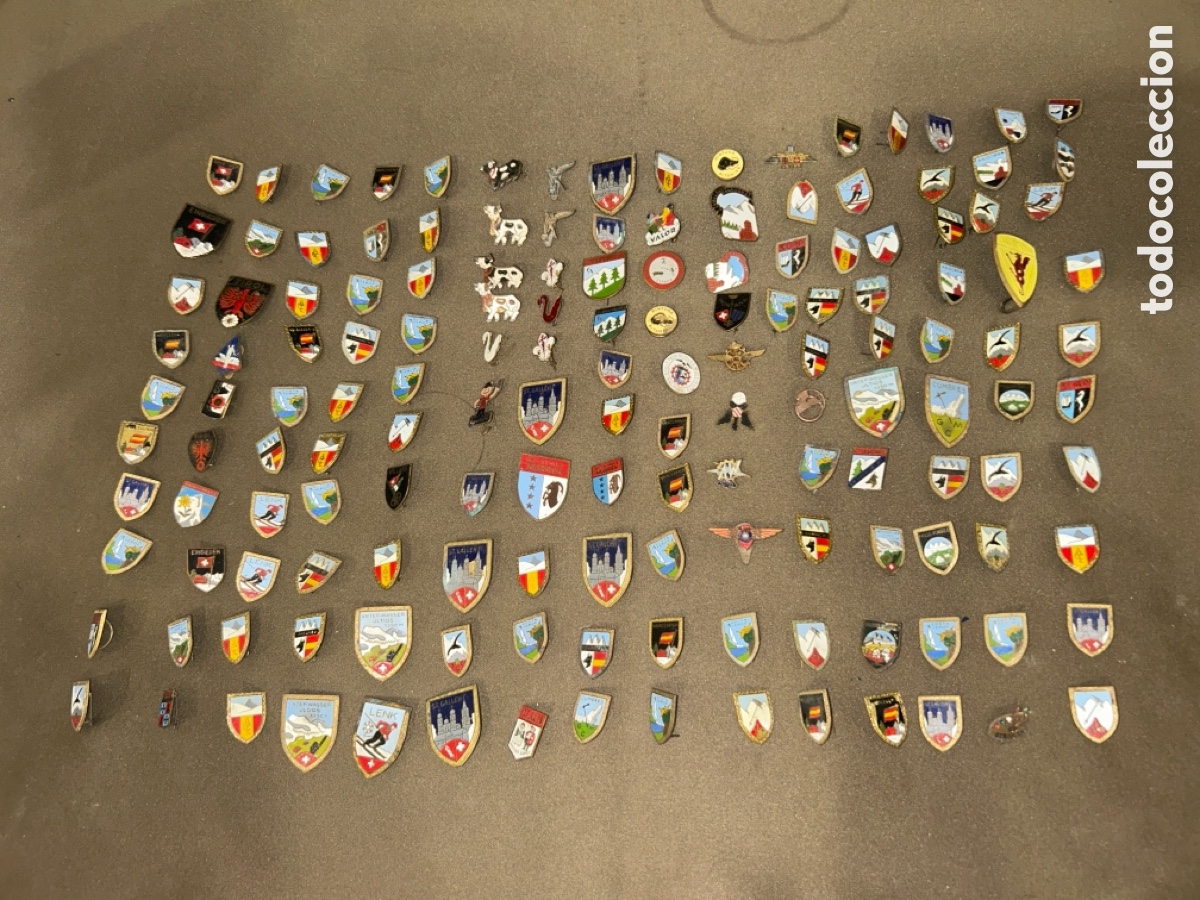 Pins de colecci&oacute;n: GRAN LOTE CON M&Aacute;S DE 150 PINES E INSGNIAS, CIUDADES, MONUMENTOS, PUBLICIDAD, ETC