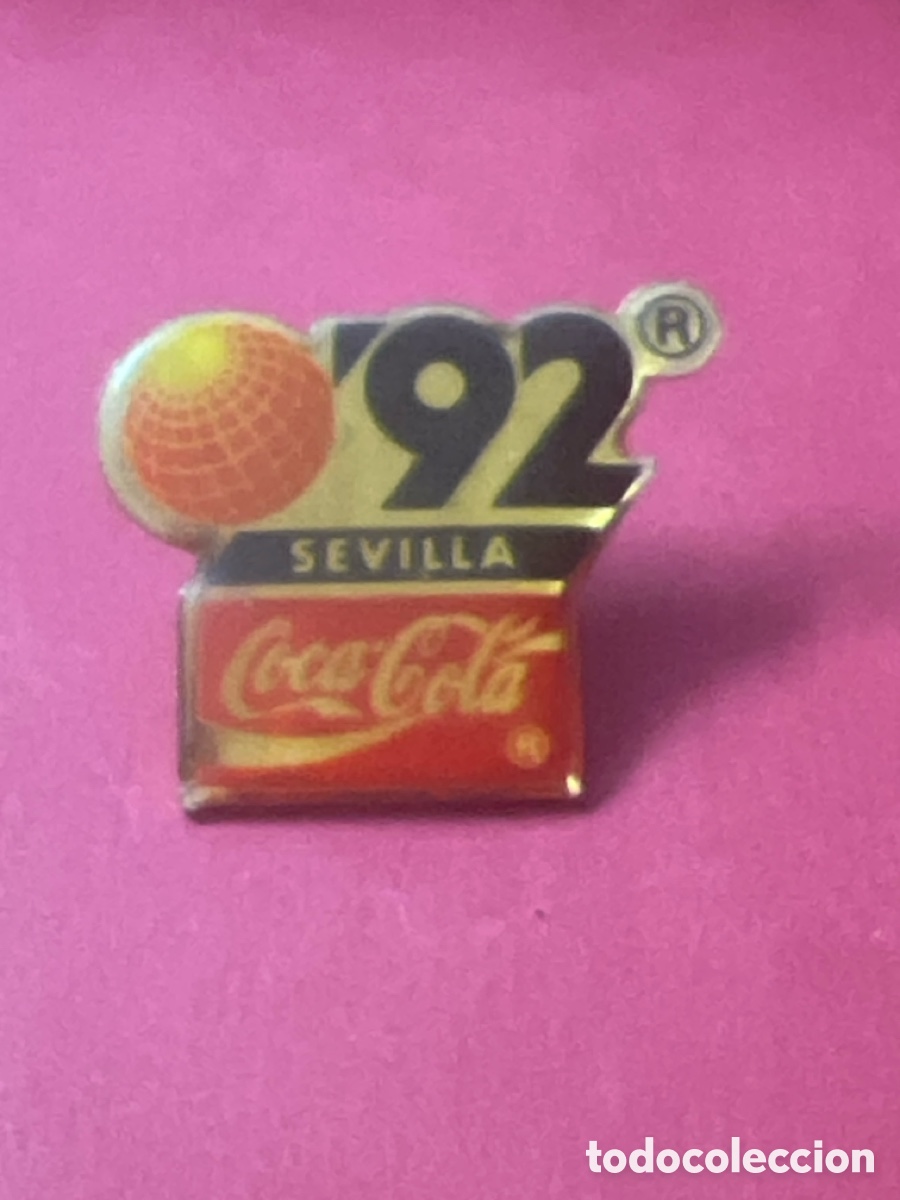 Pins de colecci&oacute;n: T4/X20/15. PIN DE BEBIDAS. COCA COLA. COCACOLA. COKE. EXPO SEVILLA 92 1992. LOGO