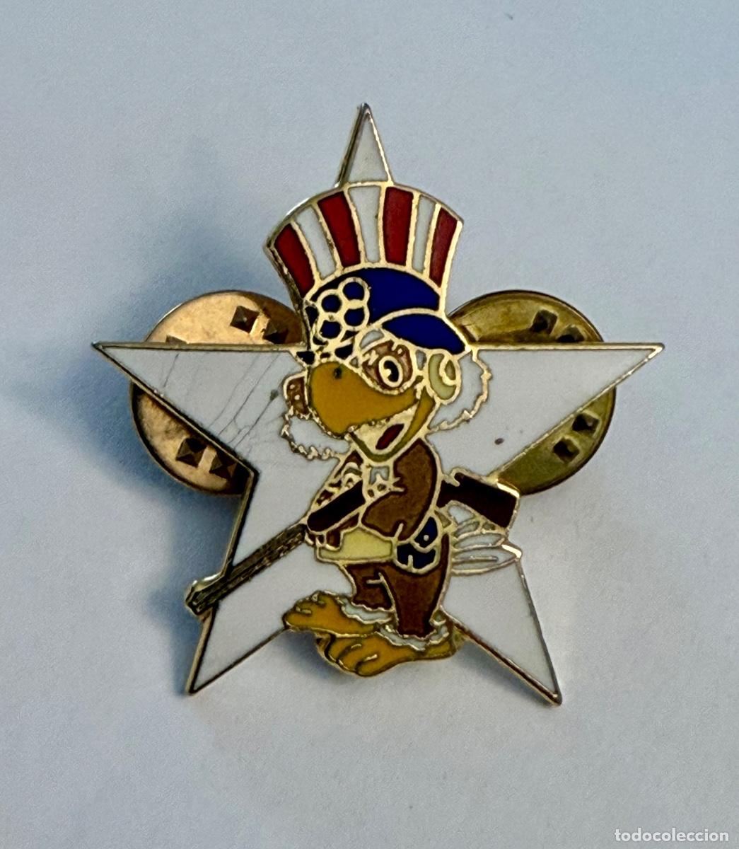 Pins de colecci&oacute;n: PIN TIRO OLIMPICO - AGUILA SAM MASCOTA JUEGOS OLIMPICOS LOS ANGELES 1984
