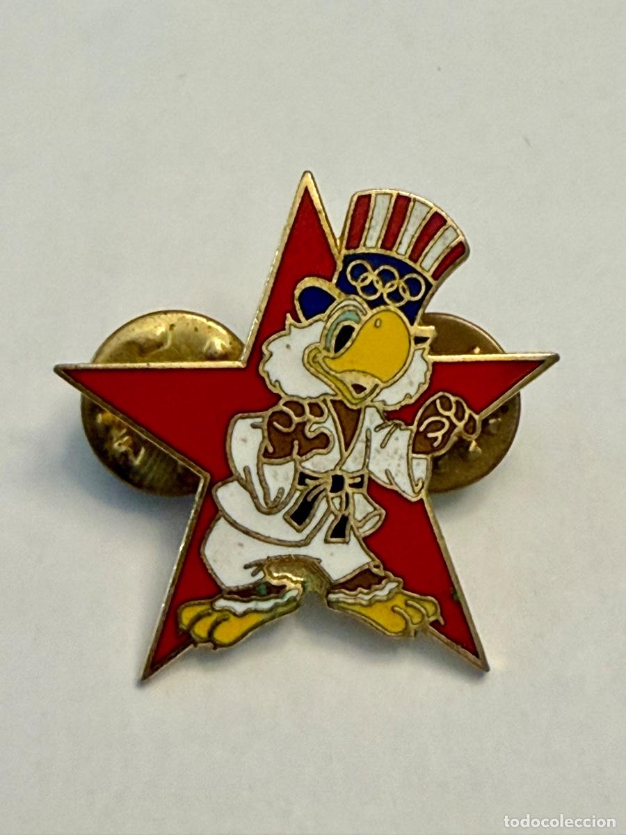 Pins de colecci&oacute;n: PIN JUDO - AGUILA SAM MASCOTA JUEGOS OLIMPICOS LOS ANGELES 1984