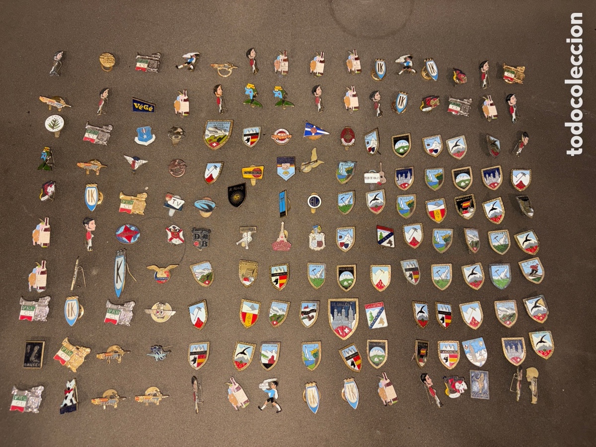 Pins de colecci&oacute;n: GRAN LOTE CON M&Aacute;S DE 150 PINES E INSGNIAS, CIUDADES, MONUMENTOS, PUBLICIDAD, ETC