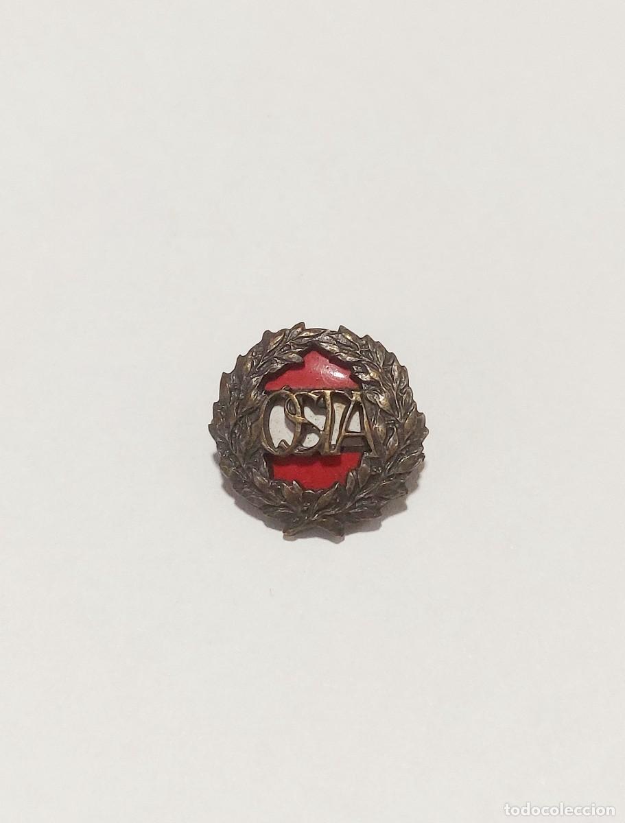 Pins de colecci&oacute;n: Antigua insignia de plata - Foto 3