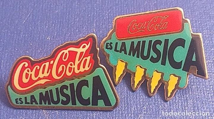 Pins e Spille di collezione: 2 PINS COLECCION COCA COLA ES LA MUSICA. Bien Conservados