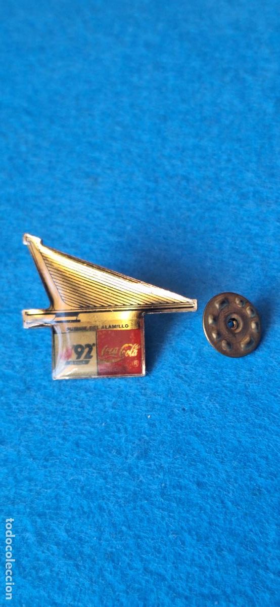 Pins de colecci&oacute;n: PIN EXPOSICI&Oacute;N UNIVERSAL DE SEVILLA. 1992. PROMOCI&Oacute;N COCA COLA. PUENTE DEL ALAMILLO. SEVILLA