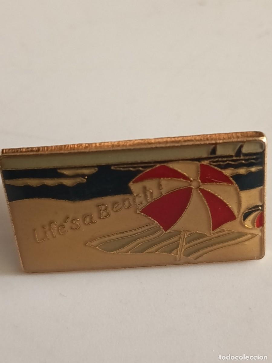 Pins de colecci&oacute;n: PINS VIVE LA PLAYA EL DE LA IMAGEN - Foto 1