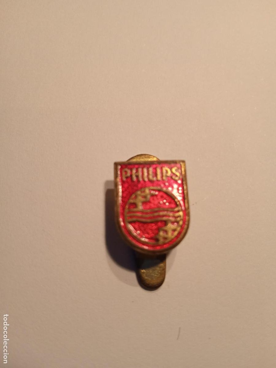 Pins de colecci&oacute;n: ANTIGUA INSIGNIA DE SOLAPA CON PUBLICITARIO DE PHILIPS - ESMALTADO