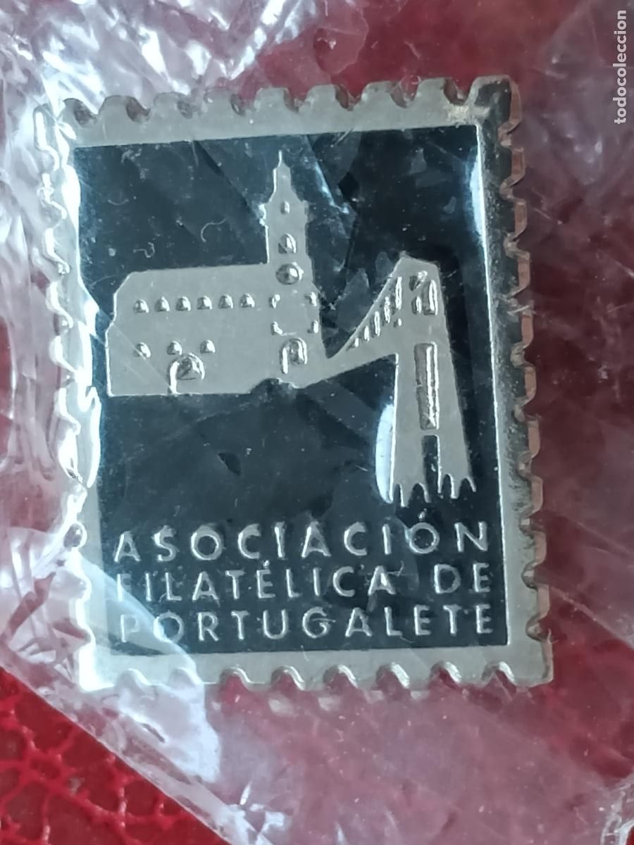 Pins de colecci&oacute;n: Pin asociaci&oacute;n filat&eacute;lica de Portugalete, Vizcaya