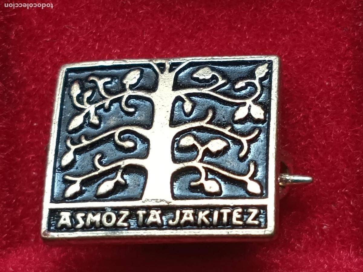 Pins de colecci&oacute;n: ASMOZ TA JAKITEZ CON DETERMINACION Y CONOCIMIENTO INSIGNIA ALFILER, SOCIEDAD DE ESTUDIOS VASCOS