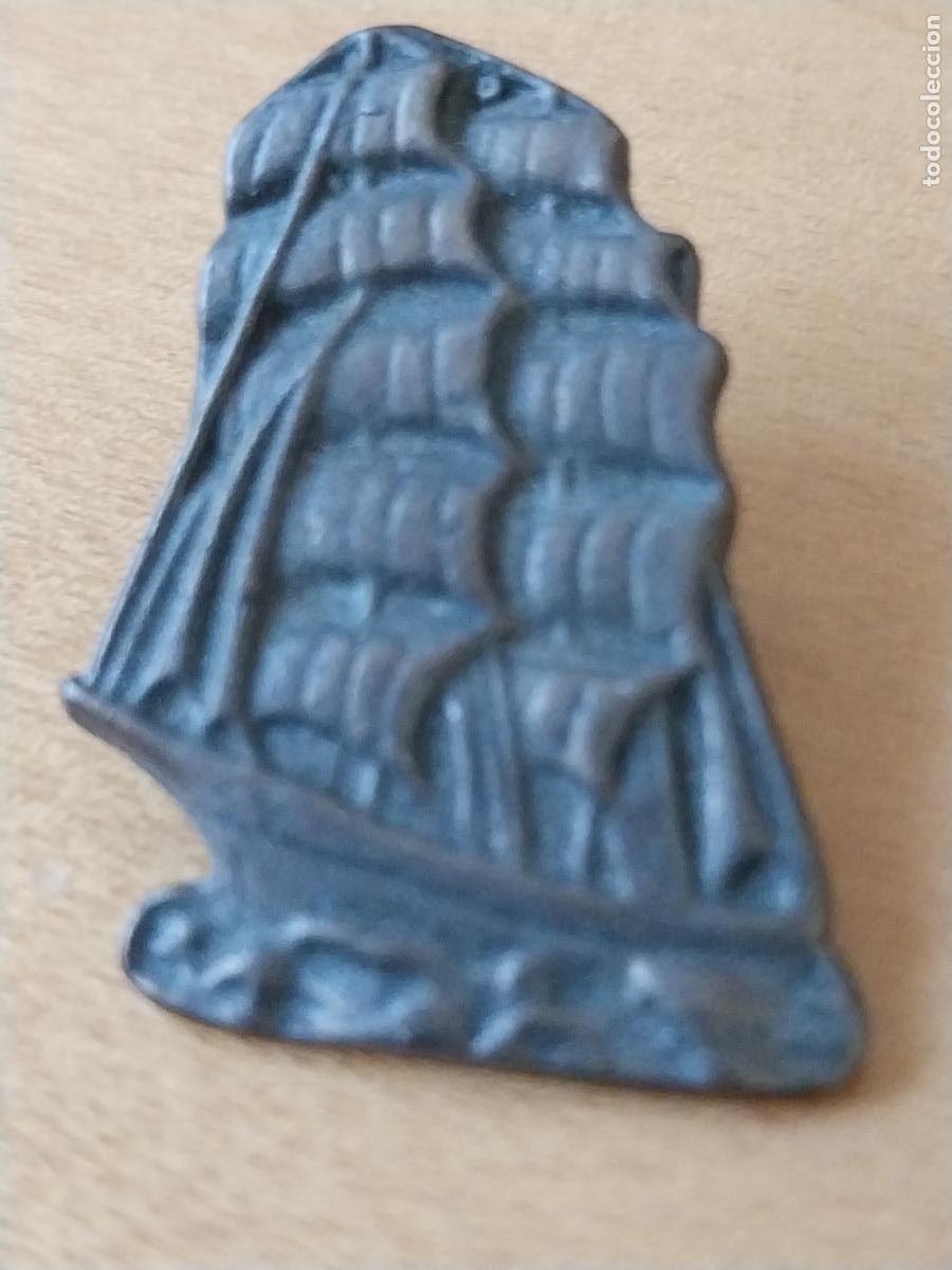 Pins de colecci&oacute;n: BARCO VELERO PIN PINCHO METAL TONO BRONCE 3CMS ALTO VINTAGE