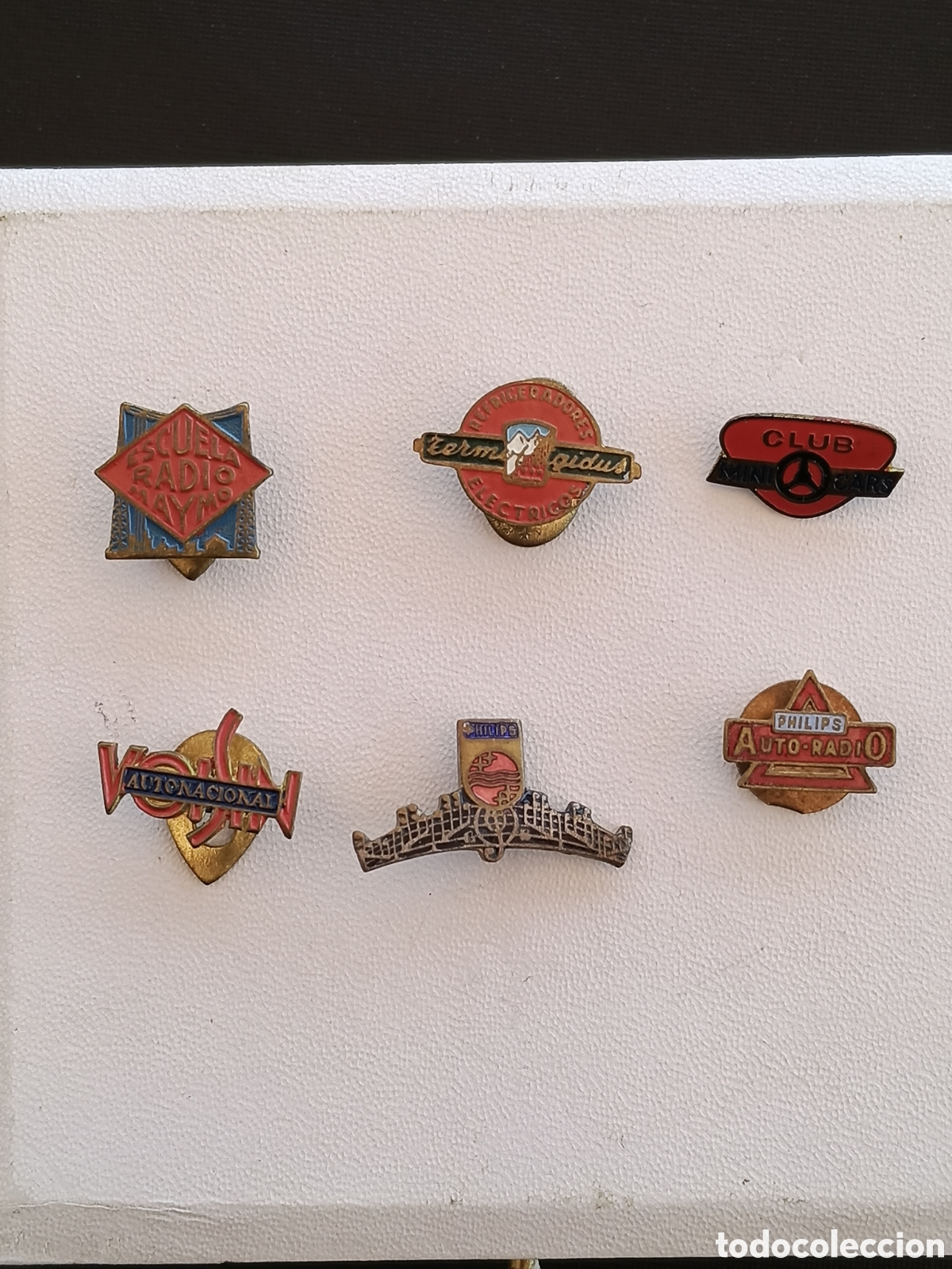 Pins de colecci&oacute;n: LOTE 6 PINES PUBLICITARIOS ANTIGUOS. INSIGNIAS ESMALTADAS DE SOLAPA