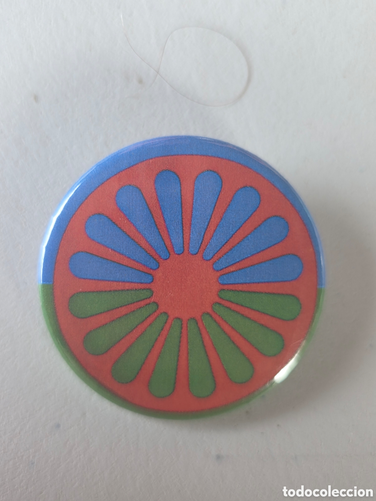 Pins de colecci&oacute;n: CHAPA BANDERA GITANA...38mm