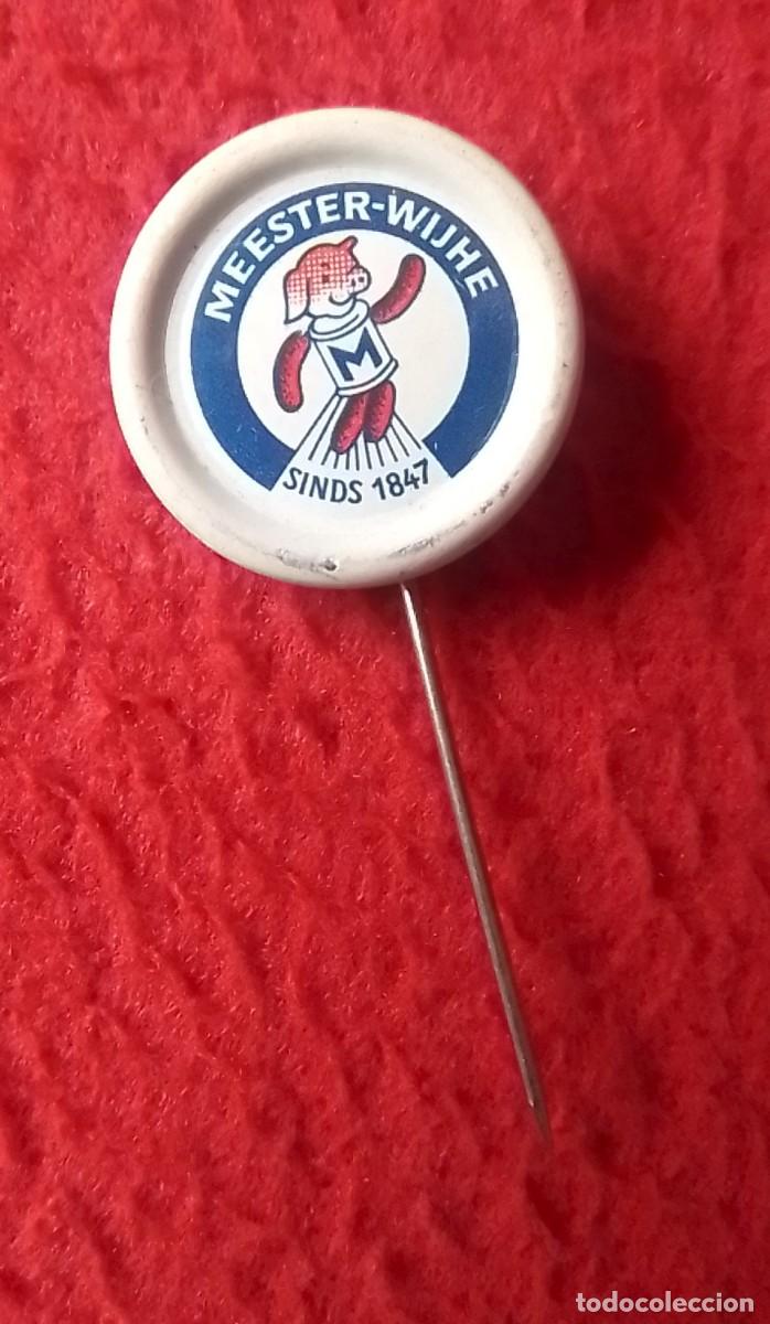 Pins de colecci&oacute;n: ANTIGUA INSIGNIA PIN DE AGUJA NETHERLANDS ? HOLANDA ? MEESTER-WIJHE SINDS 1847 PRODUCTOS C&Aacute;RNICOS ?.