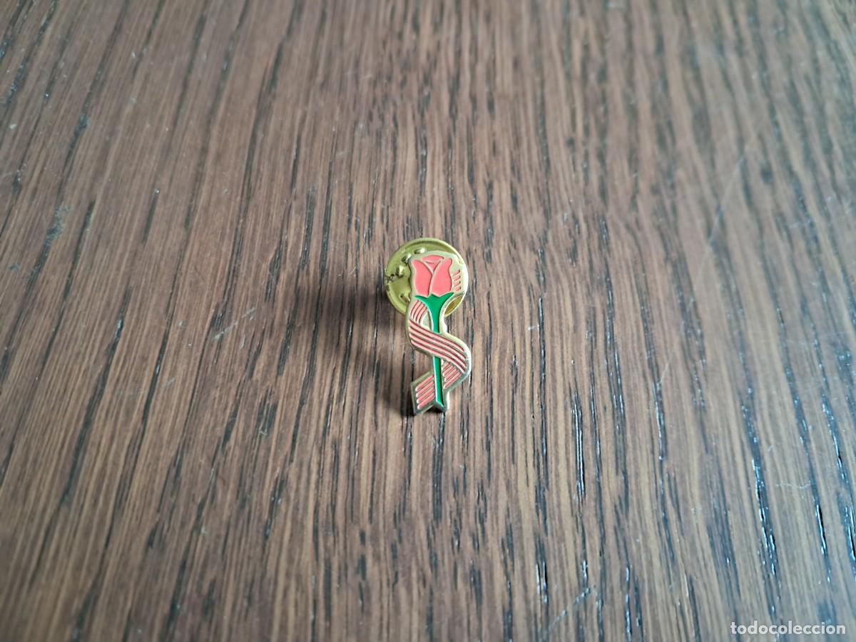 Pins de colecci&oacute;n: pin de rosa de Sant Jordi. d&iacute;a del libro.