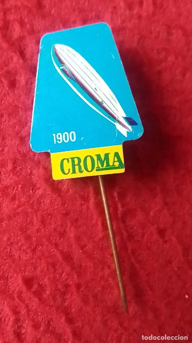 Pin's de collection: INSIGNIA PIN DE AGUJA NETHERLANDS ? HOLANDA ? CROMA 1900 &iquest;ALIMENTACI&Oacute;N? ZEPPELIN DIRIGIBLE..AVIACI&Oacute;N